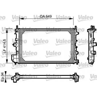 Radiateur, refroidissement du moteur VALEO 734412