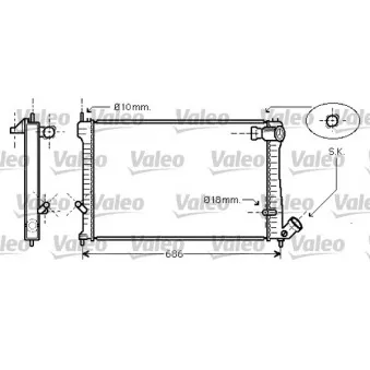VALEO 734455 - Radiateur, refroidissement du moteur