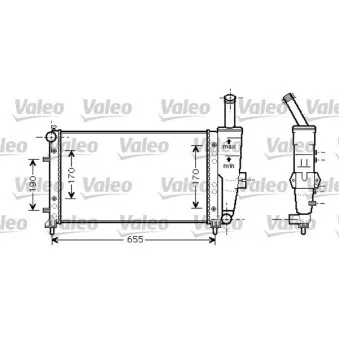 Radiateur, refroidissement du moteur VALEO OEM 51714679