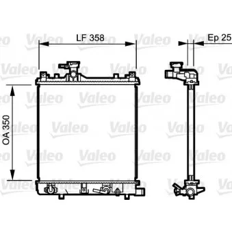 Radiateur, refroidissement du moteur VALEO 734486