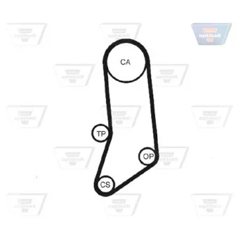 OPTIBELT KT 1198 - Kit de distribution