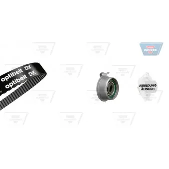 Pompe à eau + kit de courroie de distribution OPTIBELT [KT 1245 W1]