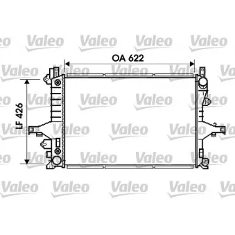 Radiateur, refroidissement du moteur VALEO OEM 8601564