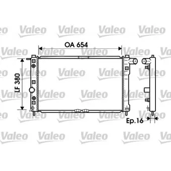 Radiateur, refroidissement du moteur VALEO OEM 96351931