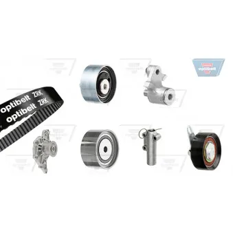 OPTIBELT KT 1393 W1 - Pompe à eau + kit de courroie de distribution