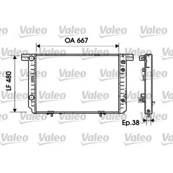 Radiateur, refroidissement du moteur VALEO 734799