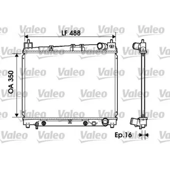 Radiateur, refroidissement du moteur VALEO OEM 1640021070