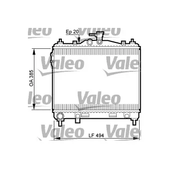 Radiateur, refroidissement du moteur VALEO OEM 253101C106