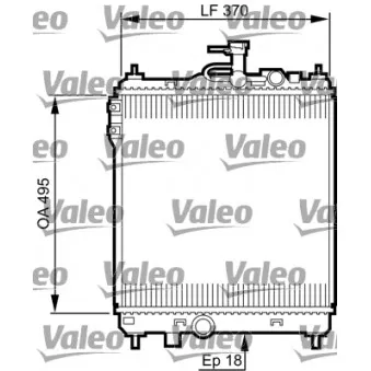 Radiateur, refroidissement du moteur VALEO OEM 253101C300