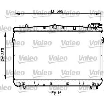 Radiateur, refroidissement du moteur VALEO OEM 2531029010