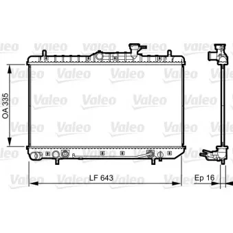 Radiateur, refroidissement du moteur VALEO OEM 2531025152