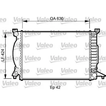 Radiateur, refroidissement du moteur VALEO [735025]