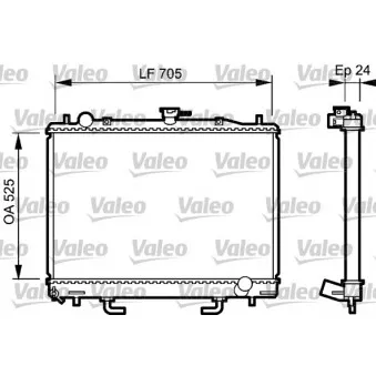 Radiateur, refroidissement du moteur VALEO 735058