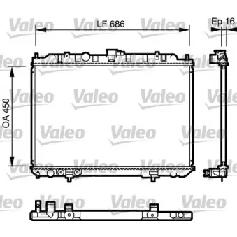 Radiateur, refroidissement du moteur VALEO OEM 21460EQ30B