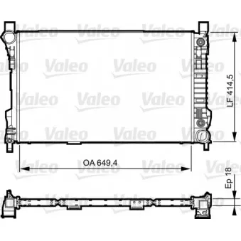 Radiateur, refroidissement du moteur VALEO 735144 pour MERCEDES-BENZ CLASSE C C 280 4-matic - 231cv