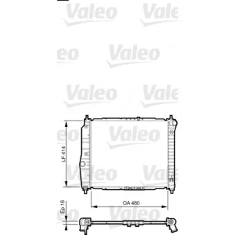 Radiateur, refroidissement du moteur VALEO OEM 96816481