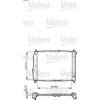 Radiateur, refroidissement du moteur VALEO OEM 96536525