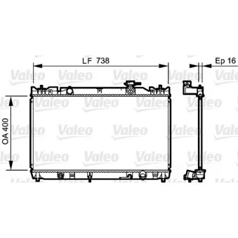 Radiateur, refroidissement du moteur VALEO 735214