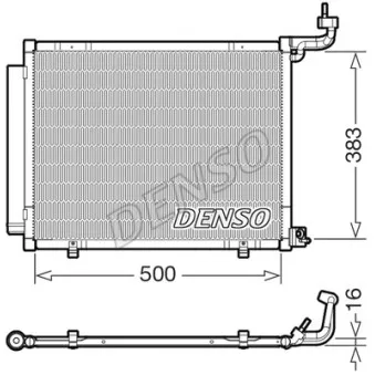 DENSO DCN10058 - Condenseur, climatisation