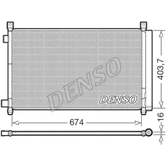 Condenseur, climatisation DENSO DCN46036