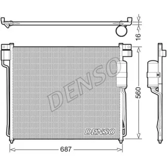 Condenseur, climatisation DELPHI CF20239