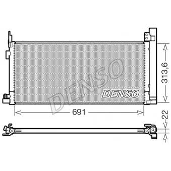 DENSO DCN50124 - Condenseur, climatisation