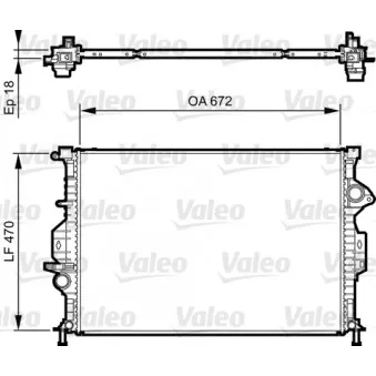 Radiateur, refroidissement du moteur VALEO OEM 017-017-0050-B