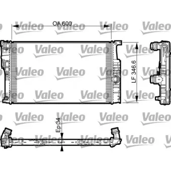 Radiateur, refroidissement du moteur VALEO OEM BSG 15-520-016