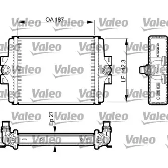 Radiateur, refroidissement du moteur VALEO OEM 606270