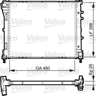 Radiateur, refroidissement du moteur VALEO OEM 709-0023-R