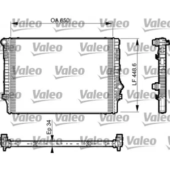 Radiateur, refroidissement du moteur VALEO 735548 pour VOLKSWAGEN PASSAT 2.0 TSI - 190cv