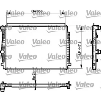 Radiateur, refroidissement du moteur VALEO 735559 pour AUDI A3 1.5 TFSI - 150cv