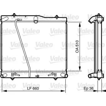 Radiateur, refroidissement du moteur VALEO 735565