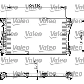 Radiateur, refroidissement du moteur VALEO OEM 4406359