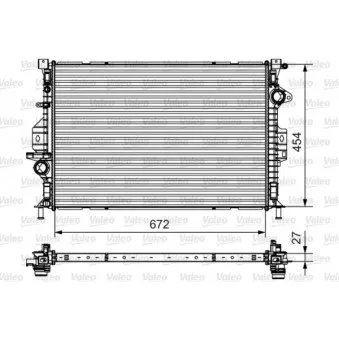 Radiateur, refroidissement du moteur AVA QUALITY COOLING FD2639
