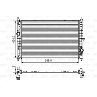Radiateur, refroidissement du moteur VALEO 735632 pour PEUGEOT 308 1.6 HDI - 92cv