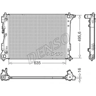 DENSO DRM41036 - Radiateur, refroidissement du moteur