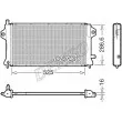 Radiateur, refroidissement du moteur DENSO [DRM46077]