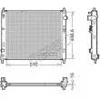 Radiateur, refroidissement du moteur DENSO [DRM46078]