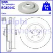 Jeu de 2 disques de frein avant DELPHI [BG5004C]