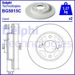 Jeu de 2 disques de frein arrière DELPHI [BG5015C]