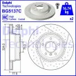 Jeu de 2 disques de frein arrière DELPHI [BG5137C]