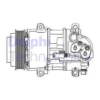 Compresseur, climatisation DELPHI OEM 0022306811