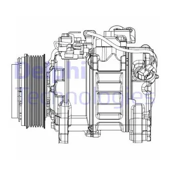 DELPHI CS20501 - Compresseur, climatisation