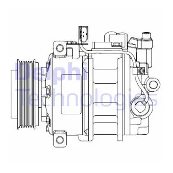 Compresseur, climatisation DELPHI CS20522