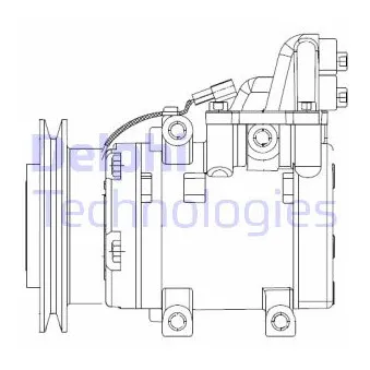 DELPHI CS20524 - Compresseur, climatisation