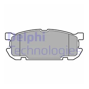 Jeu de 4 plaquettes de frein arrière DELPHI OEM N0Y72648ZC