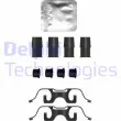 Kit d'accessoires, plaquette de frein à disque DELPHI [LX0755]