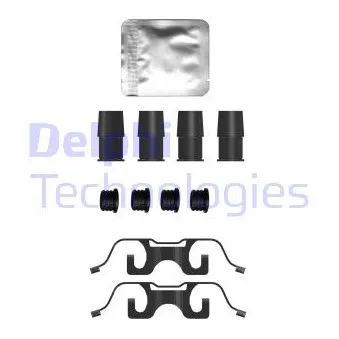 Kit d'accessoires, plaquette de frein à disque DELPHI LX0755