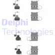 Kit d'accessoires, plaquette de frein à disque DELPHI [LX0756]